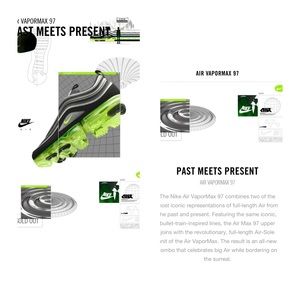 Nike Air Vapormax ‘97 Jpn Black Volt Sz 11.5. 9/10